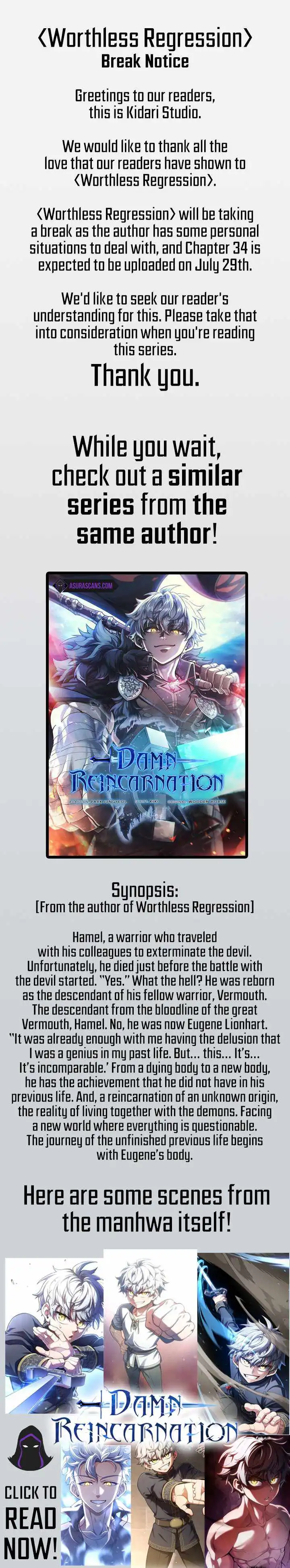 Worthless Regression Chapter 33.5 1